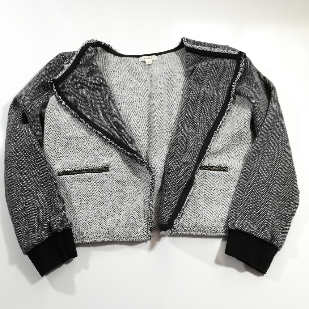 Caslon Heather Gray Swing Slouch Jacket Medium